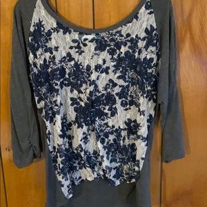 Lace see through top